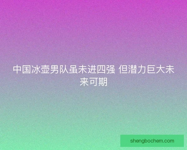中国冰壶男队虽未进四强 但潜力巨大未来可期